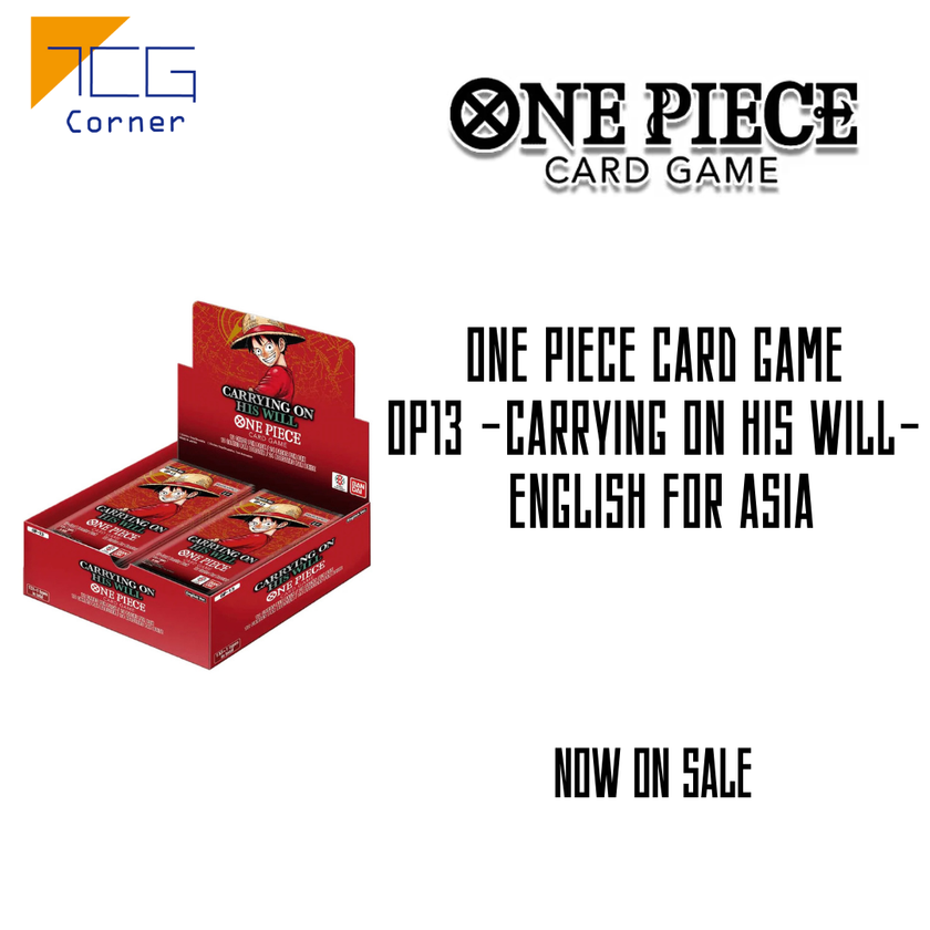 One Piece Card Game OP13 -Carrying on His Will- English For Asia
