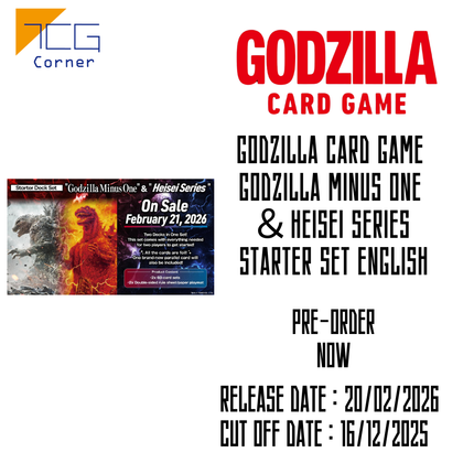 GODZILLA Card Game GODZILLA MINUS ONE＆ Heisei Series Starter Set English Pre-Order