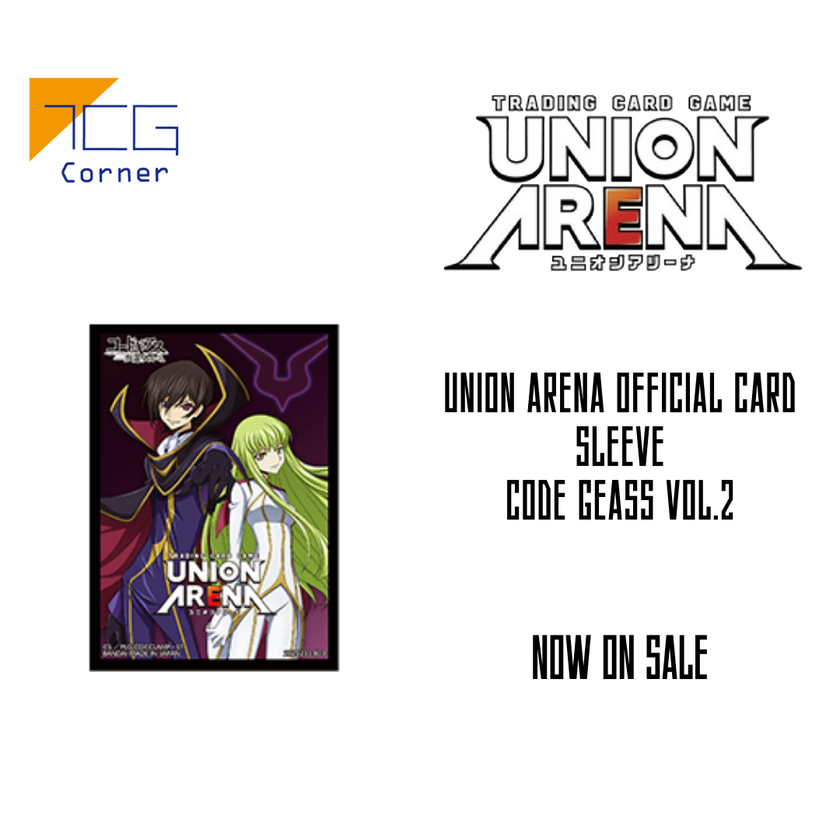 code geass card sleeves Union Arena OFFICIAL CARD SLEEVE Code Geass Vol.2
