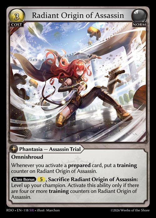 RDO-118 Radiant Origin of Assassin (Super Rare)