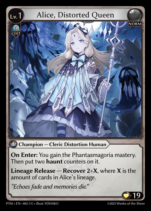 PTM-002 Alice, Distorted Queen (Super Rare)