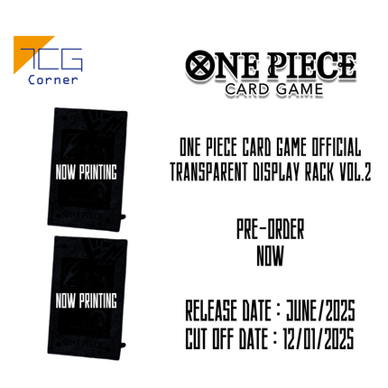 One Piece Card Game Official transparent display rack VOL.2 Pre-Order