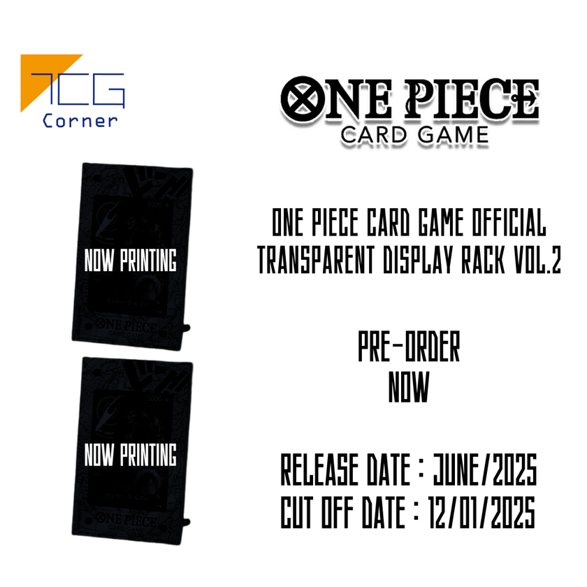 One Piece Card Game Official transparent display rack VOL.2 Pre-Order