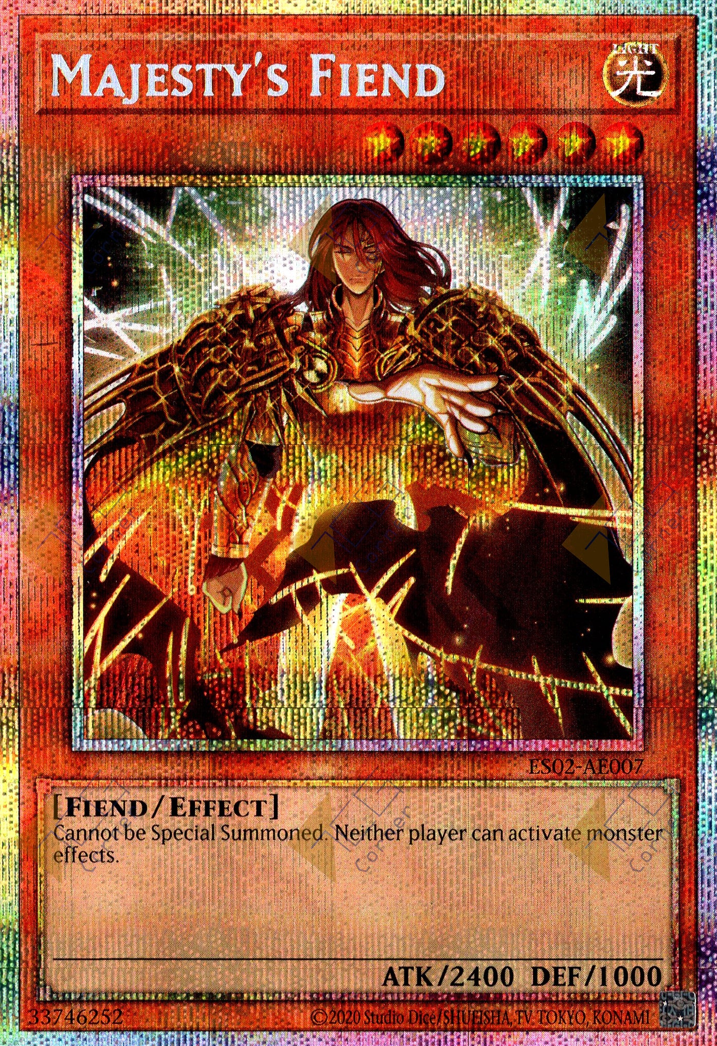 ES02-AE007 Majesty's Fiend (Prismatic Secret Rare)