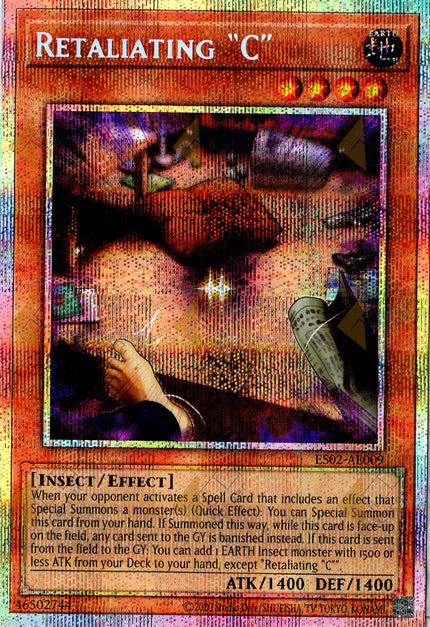 ES02-AE009 Retaliating C (Prismatic Secret Rare) (Status B)