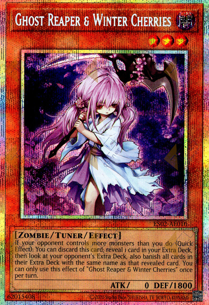 ES02-AE010 Ghost Reaper & Winter Cherries (Prismatic Secret Rare)