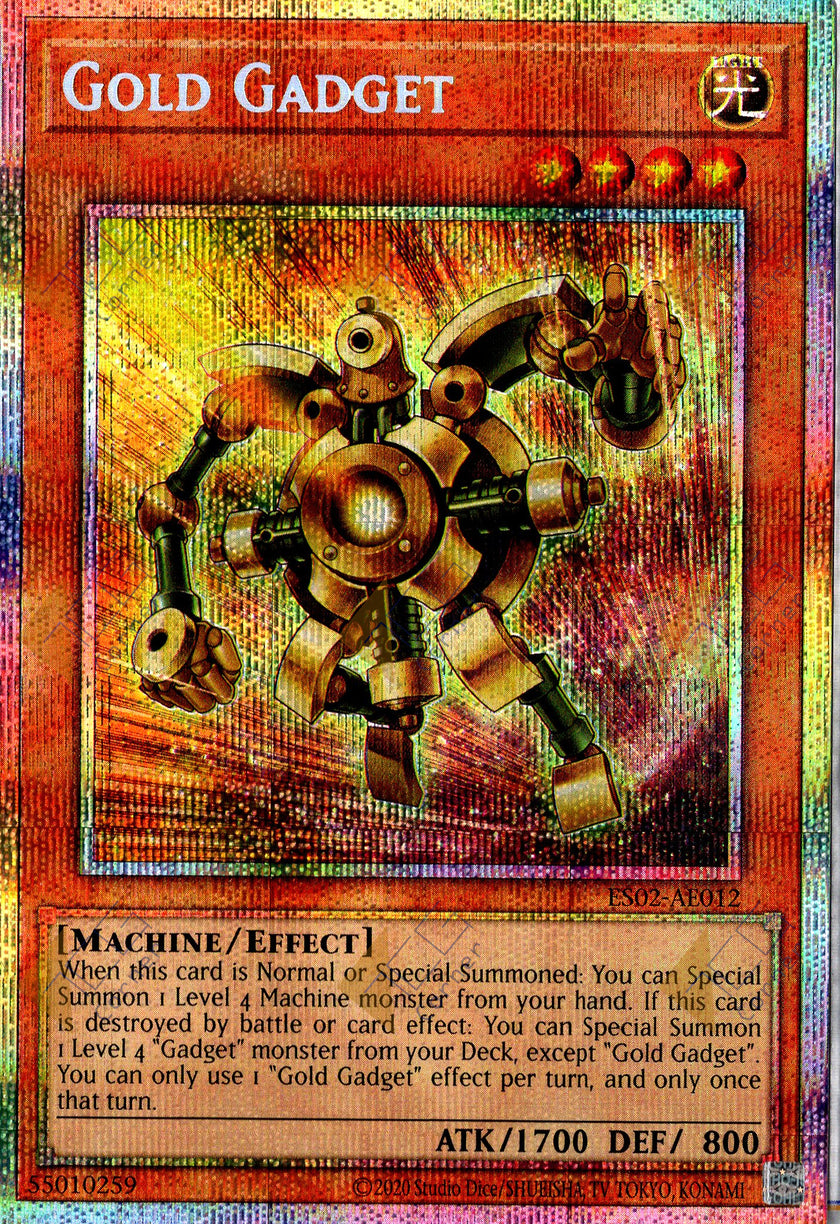 ES02-AE012 Gold Gadget (Prismatic Secret Rare)