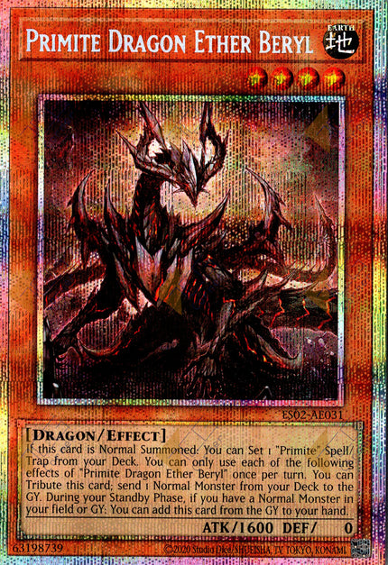 ES02-AE031 Primite Dragon Ether Beryl (Prismatic Secret Rare)