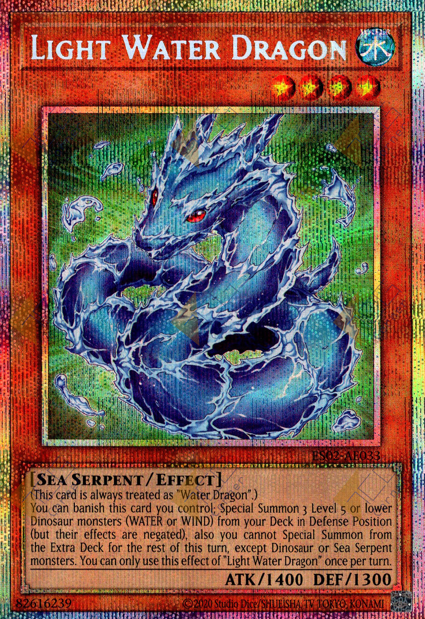 ES02-AE033 Light Water Dragon (Prismatic Secret Rare)