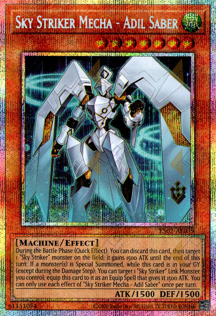 ES02-AE039 Sky Striker Mecha - Adil Saber (Prismatic Secret Rare)