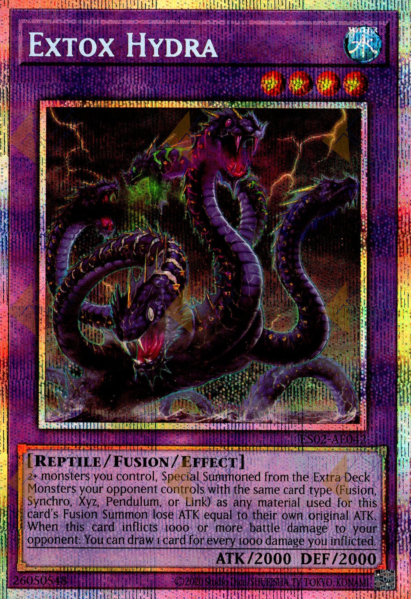 ES02-AE042 Extox Hydra (Prismatic Secret Rare)