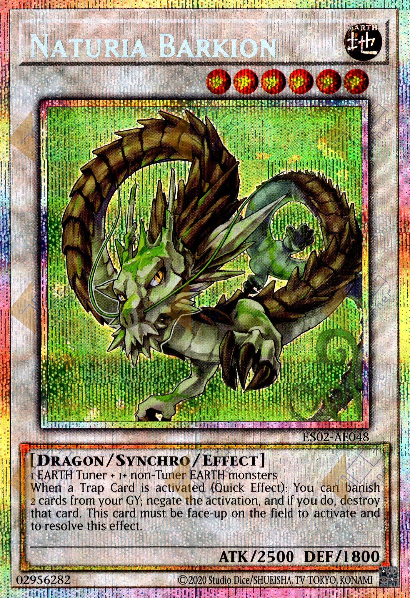 ES02-AE048 Naturia Barkion (Prismatic Secret Rare)