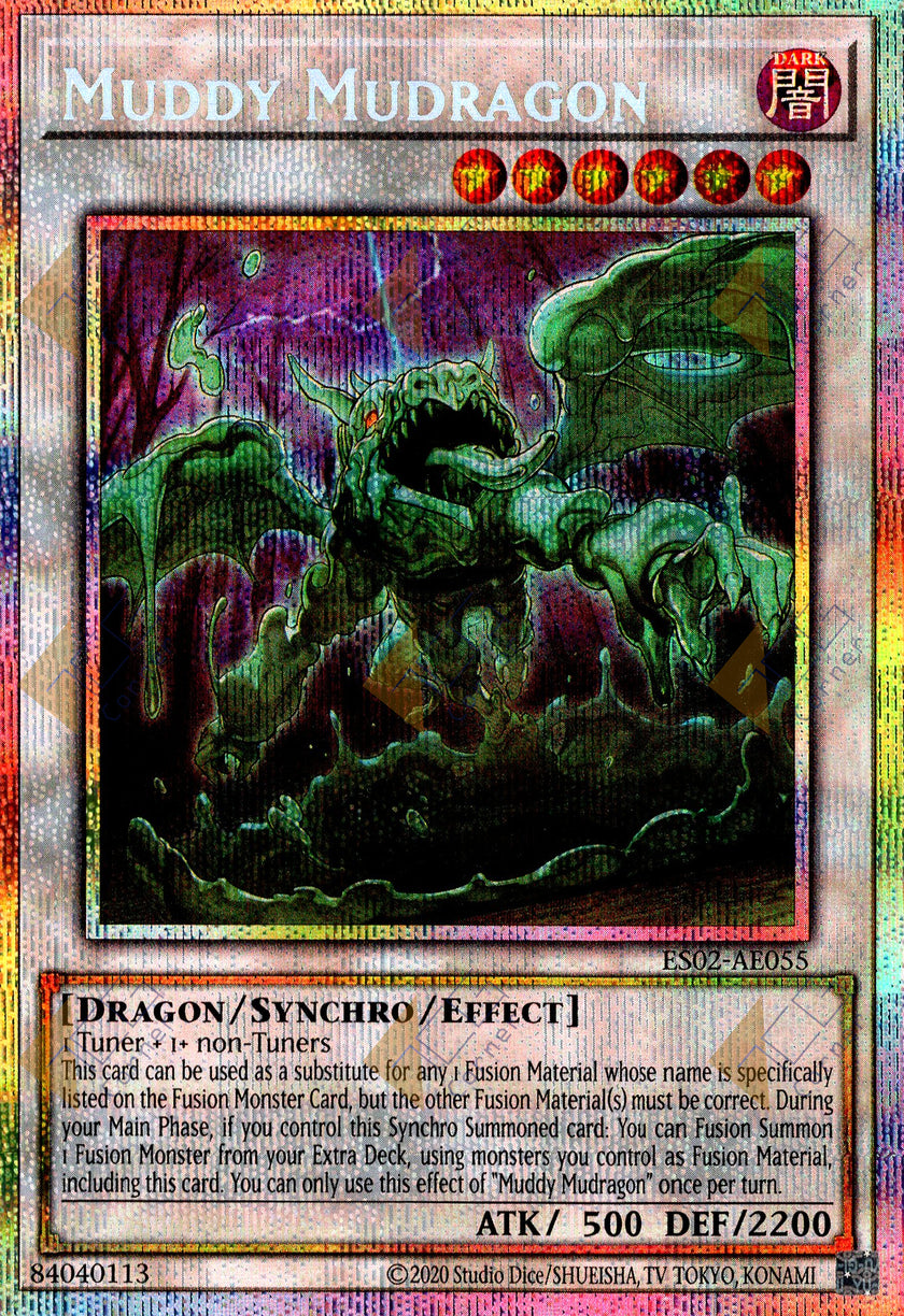 ES02-AE055 Muddy Mudragon (Prismatic Secret Rare)