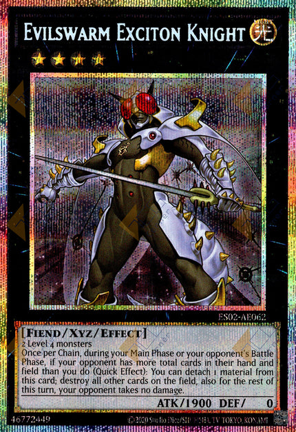 ES02-AE062 Evilswarm Exciton Knight (Prismatic Secret Rare)