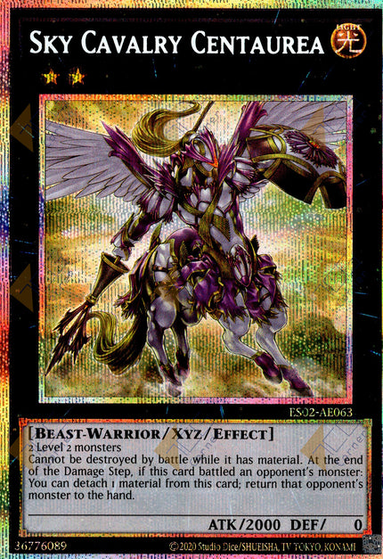 ES02-AE063 Sky Cavalry Centaurea (Prismatic Secret Rare) (Status B)