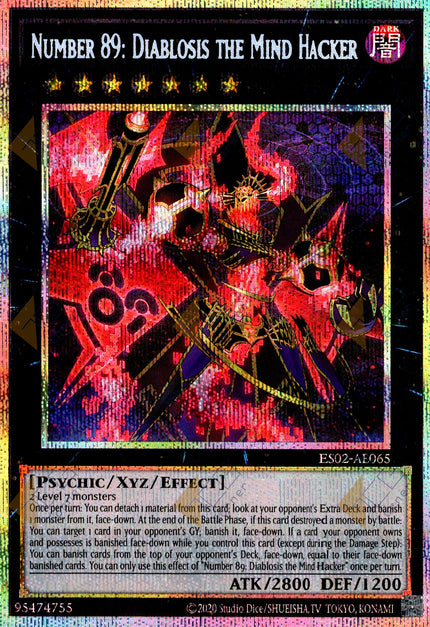 ES02-AE065 Number 89: Diablosis the Mind Hacker (Prismatic Secret Rare)