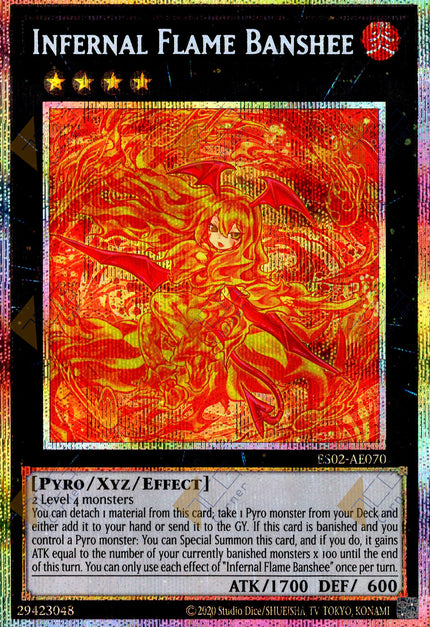 ES02-AE070 Infernal Flame Banshee (Prismatic Secret Rare)
