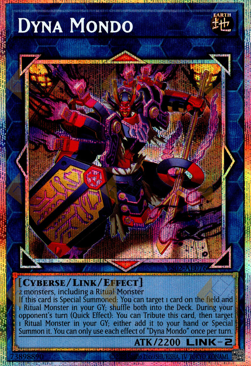ES02-AE076 Dyna Mondo (Prismatic Secret Rare)