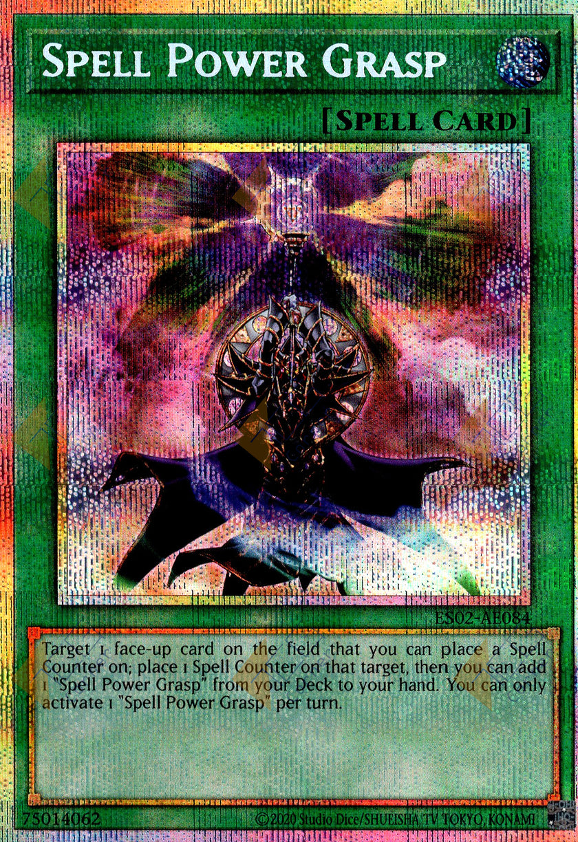 ES02-AE084 Spell Power Grasp (Prismatic Secret Rare)