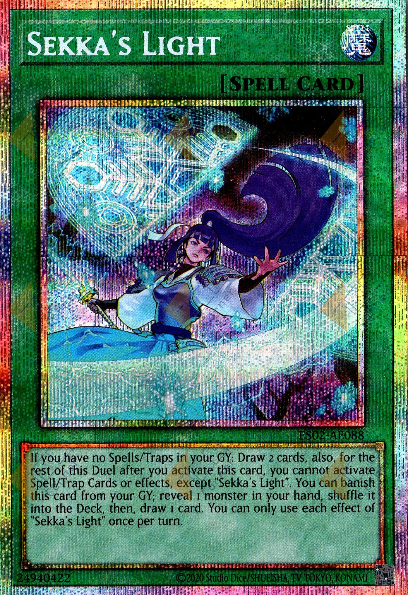 ES02-AE088 Sekka's Light (Prismatic Secret Rare)