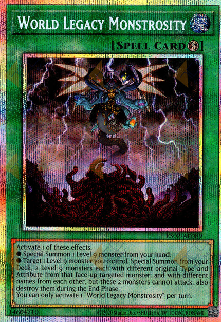 ES02-AE089 World Legacy Monstrosity (Prismatic Secret Rare)
