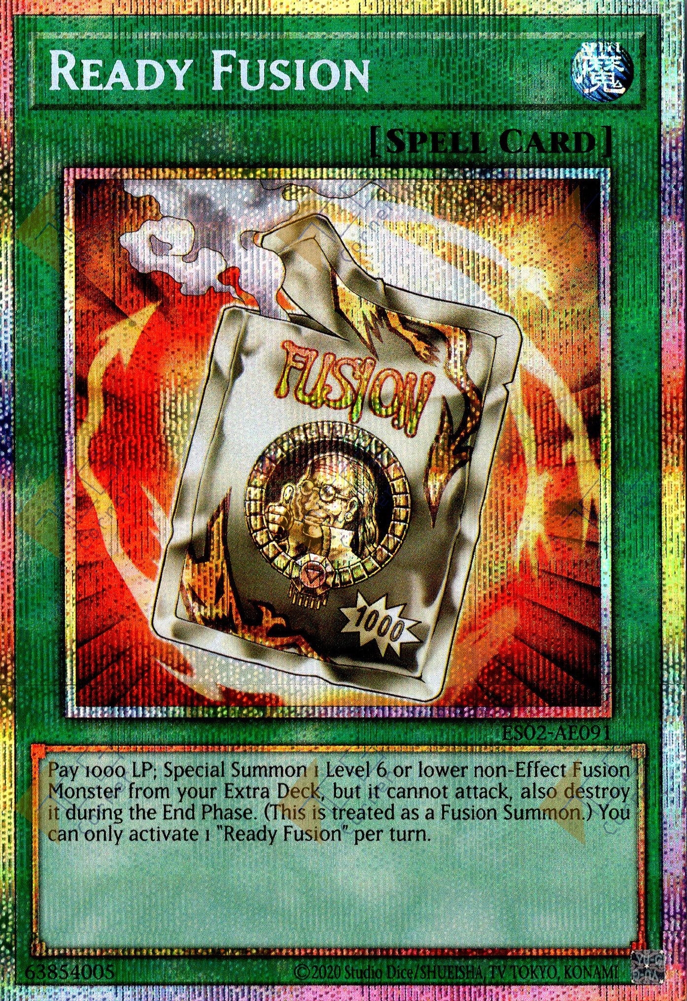 ES02-AE091 Ready Fusion (Prismatic Secret Rare)