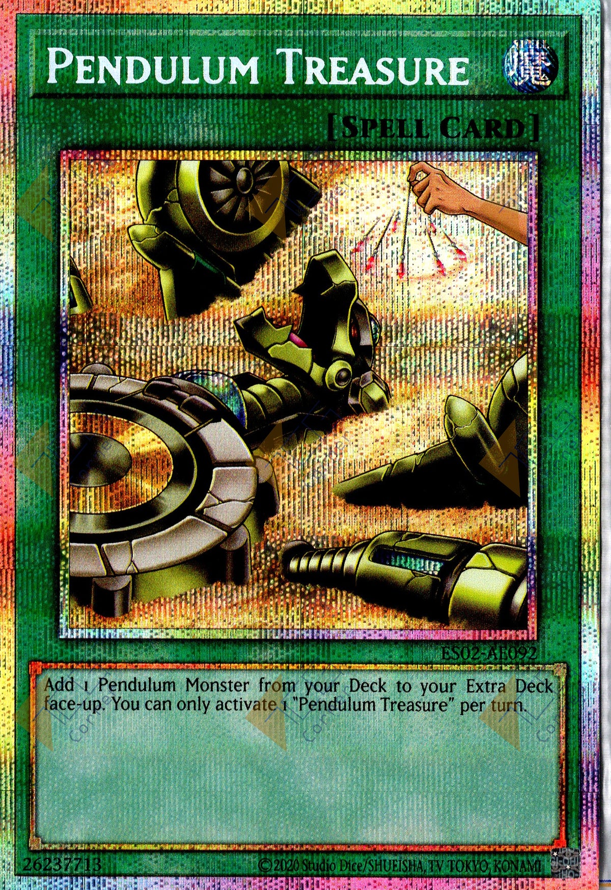 ES02-AE092 Pendulum Treasure (Prismatic Secret Rare)