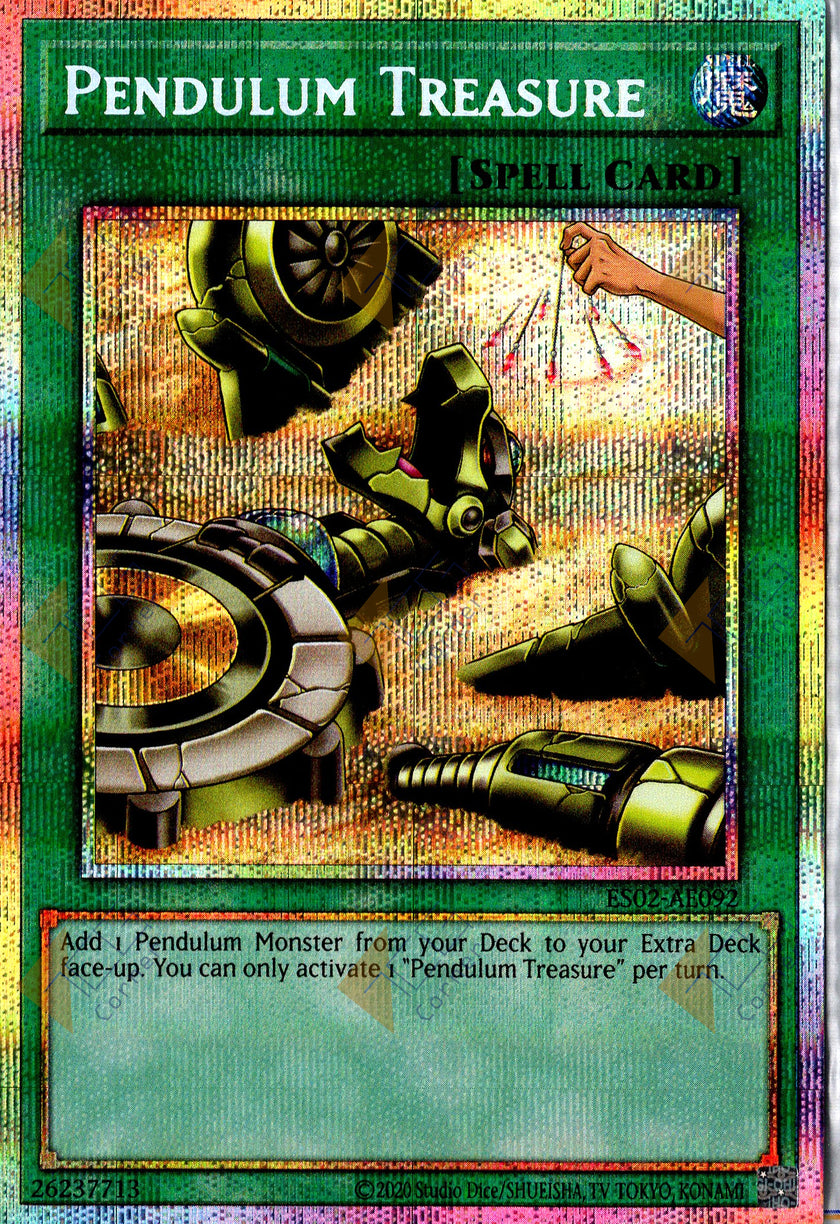 ES02-AE092 Pendulum Treasure (Prismatic Secret Rare)
