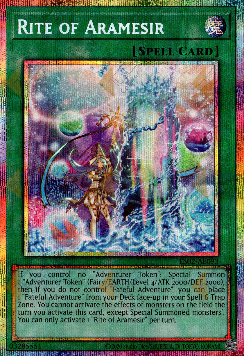 ES02-AE093 Rite of Aramesir (Prismatic Secret Rare)