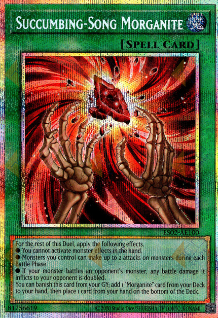 ES02-AE100 Succumbing-Song Morganite (Prismatic Secret Rare)