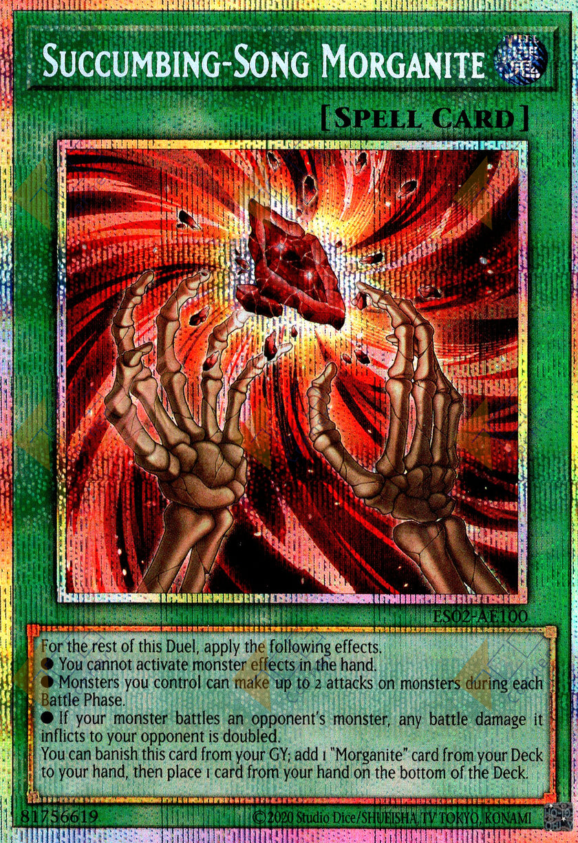 ES02-AE100 Succumbing-Song Morganite (Prismatic Secret Rare)