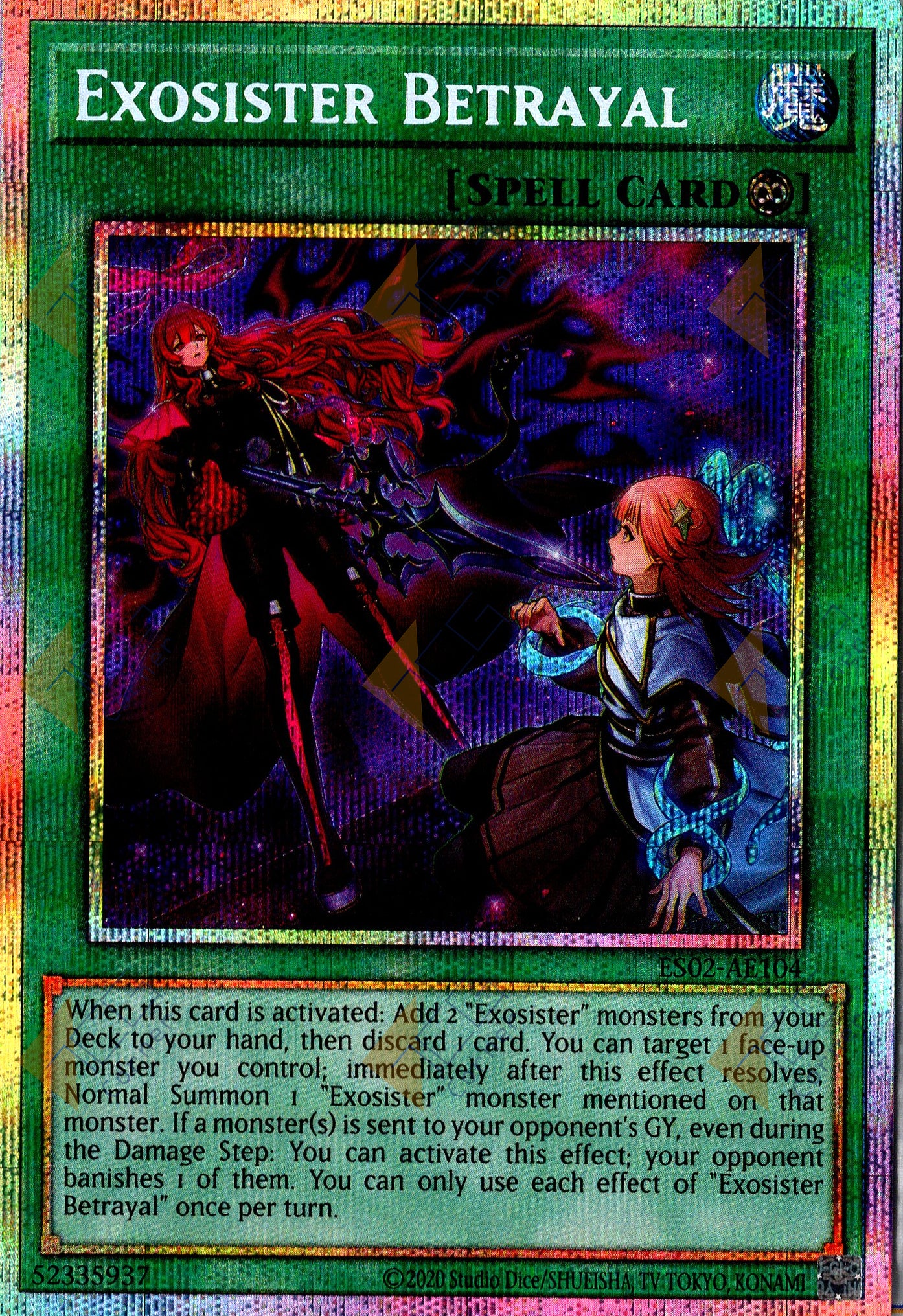 ES02-AE104 Exosister Betrayal (Prismatic Secret Rare)