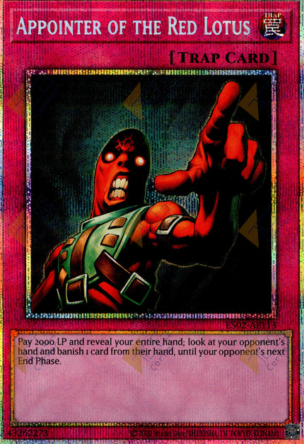 ES02-AE113 Appointer of the Red Lotus (Prismatic Secret Rare)