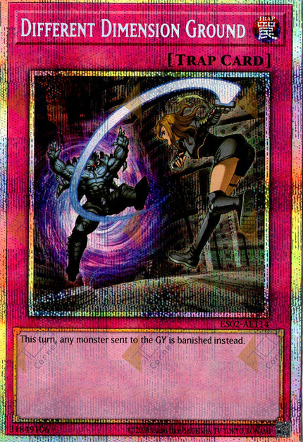 ES02-AE114 Different Dimension Ground (Prismatic Secret Rare) (Status B)