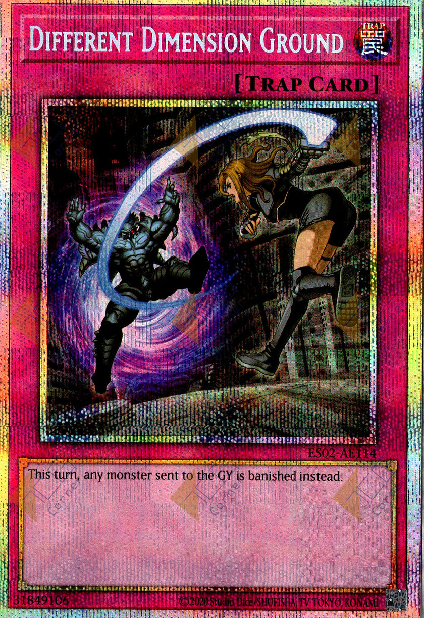 ES02-AE114 Different Dimension Ground (Prismatic Secret Rare) (Status B)