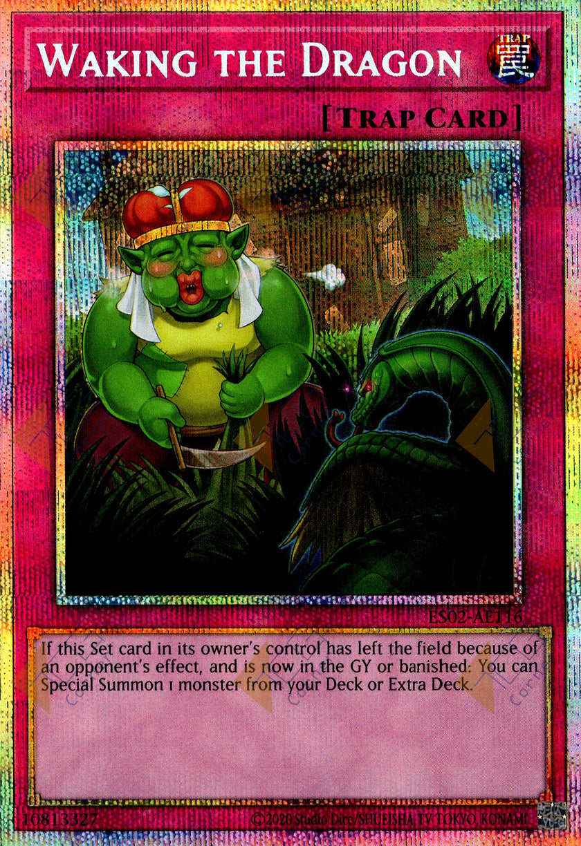 ES02-AE116 Waking the Dragon (Prismatic Secret Rare) – TCG Corner
