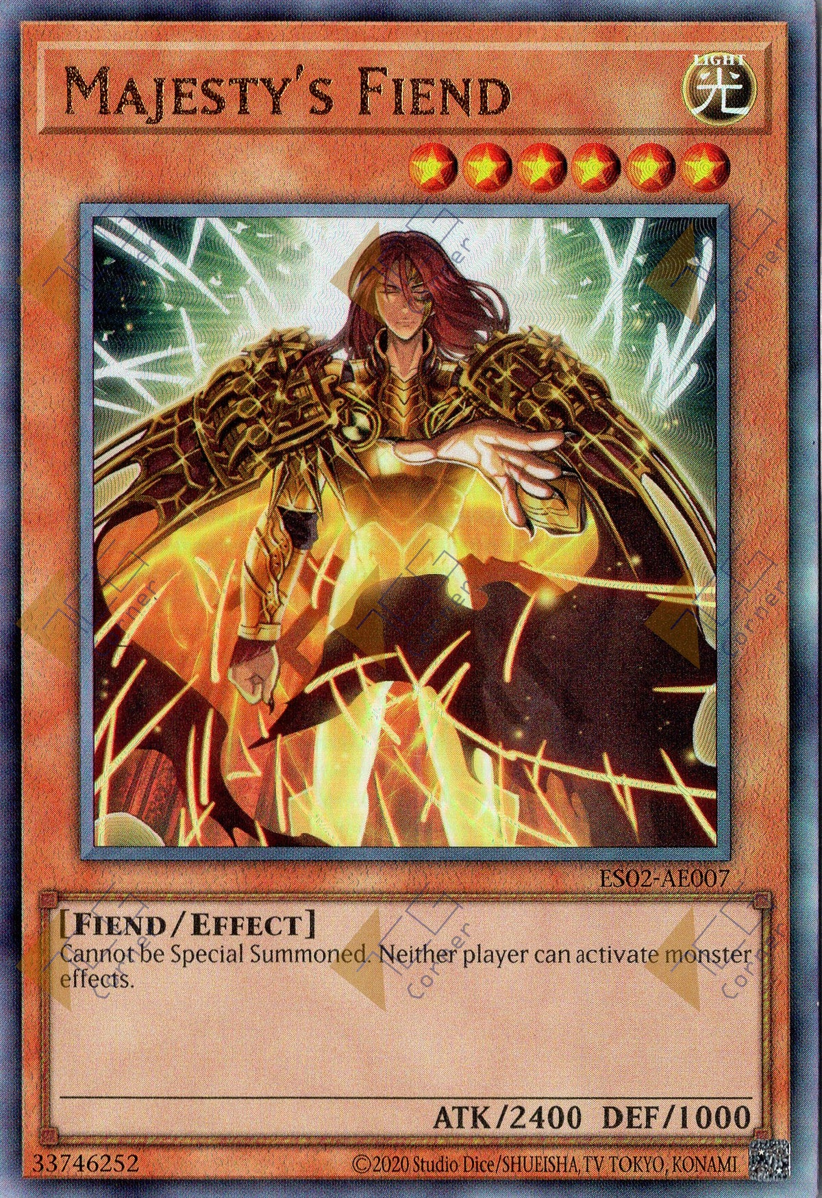 ES02-AE007 Majesty's Fiend (UL) (Status C)