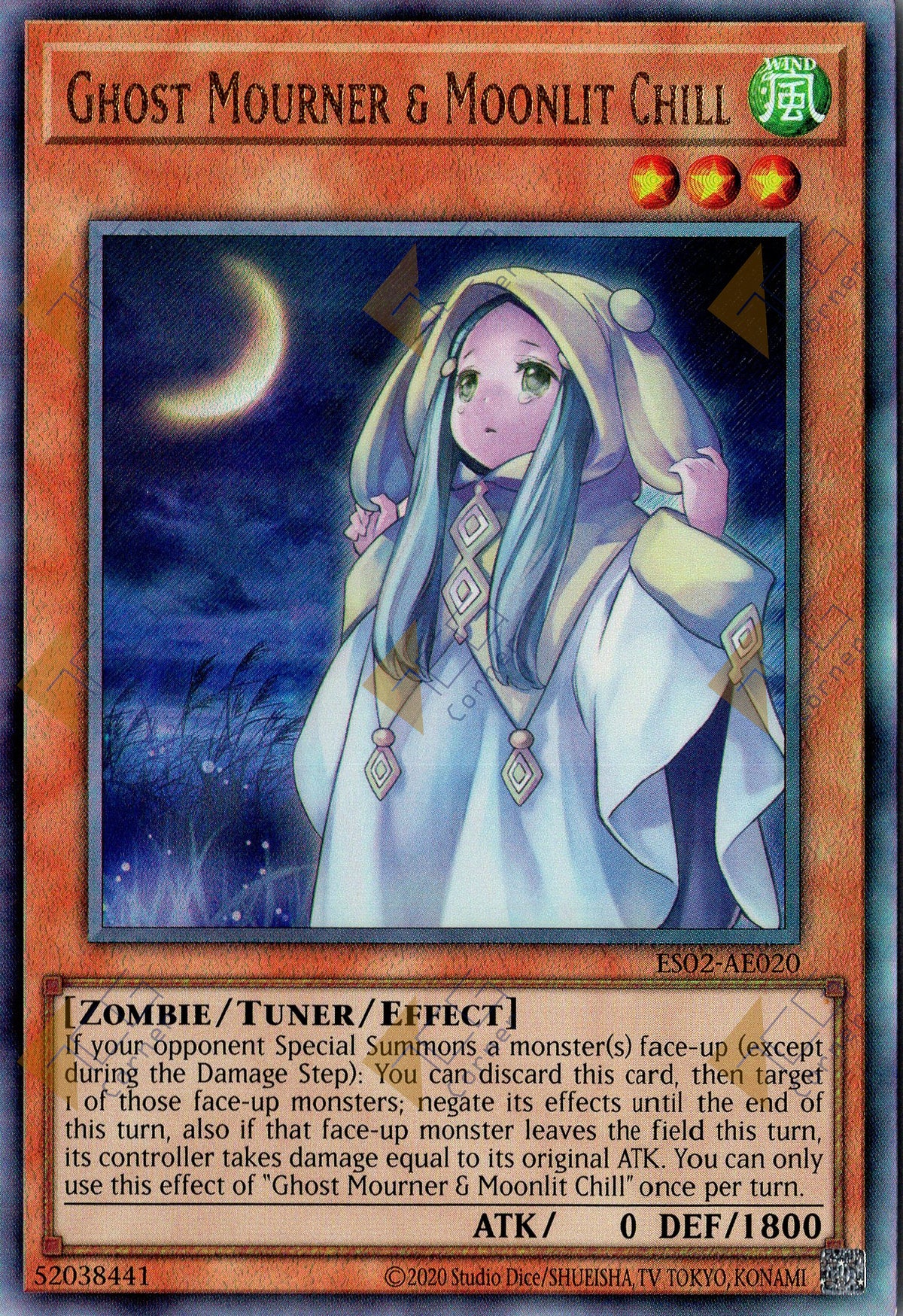 ES02-AE020 Ghost Mourner & Moonlit Chill (UL) (Status C)