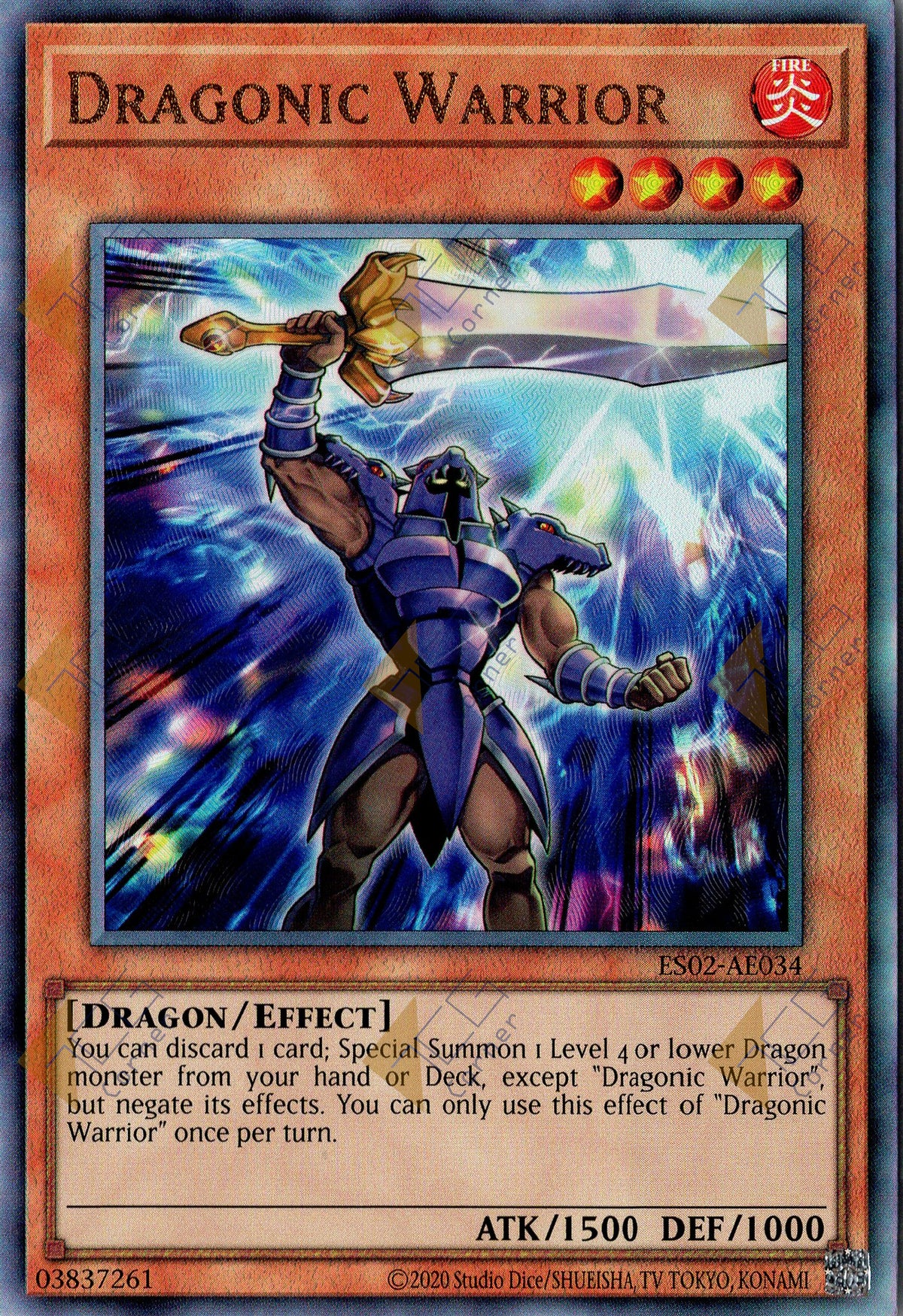 ES02-AE034 Dragonic Warrior (UL) (Status C)