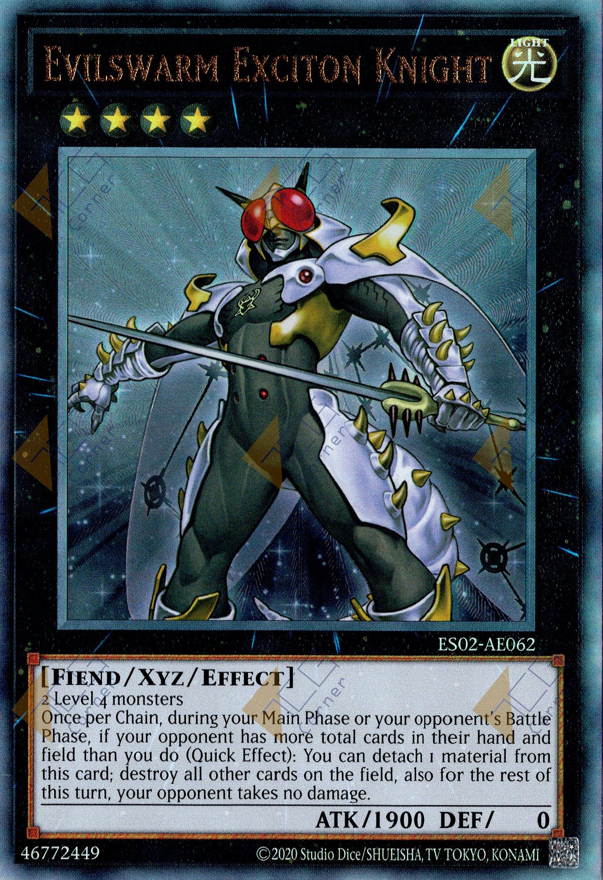 ES02-AE062 Evilswarm Exciton Knight (UL) (Status C)