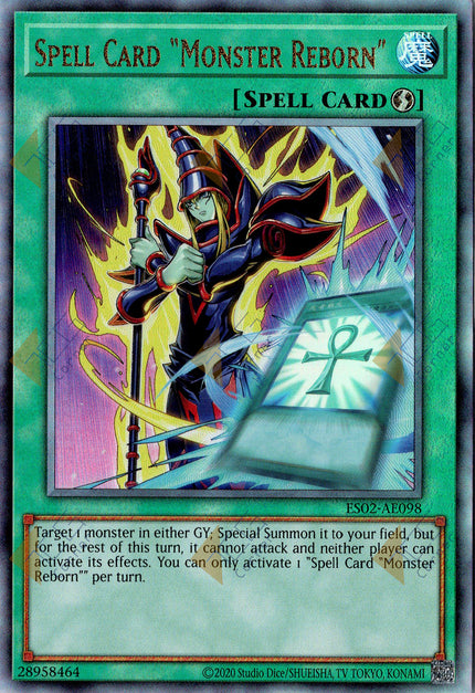 ES02-AE098 Spell Card Monster Reborn (UL) (Status C)