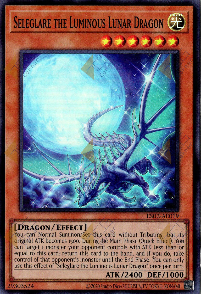 ES02-AE019 Seleglare the Luminous Lunar Dragon (SR)