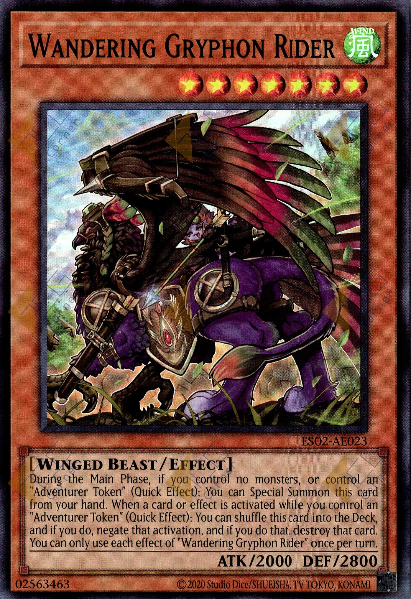 ES02-AE023 Wandering Gryphon Rider (SR)