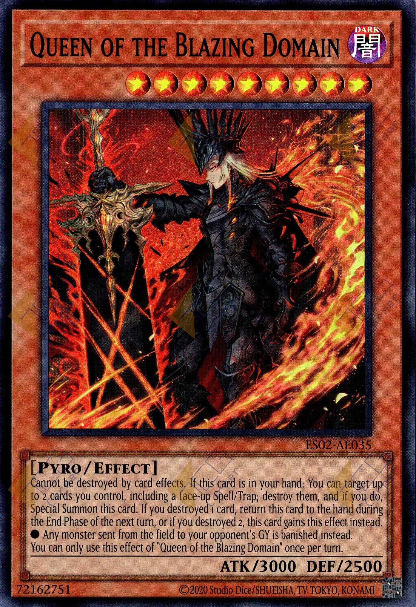 ES02-AE035 Queen of the Blazing Domain (SR)