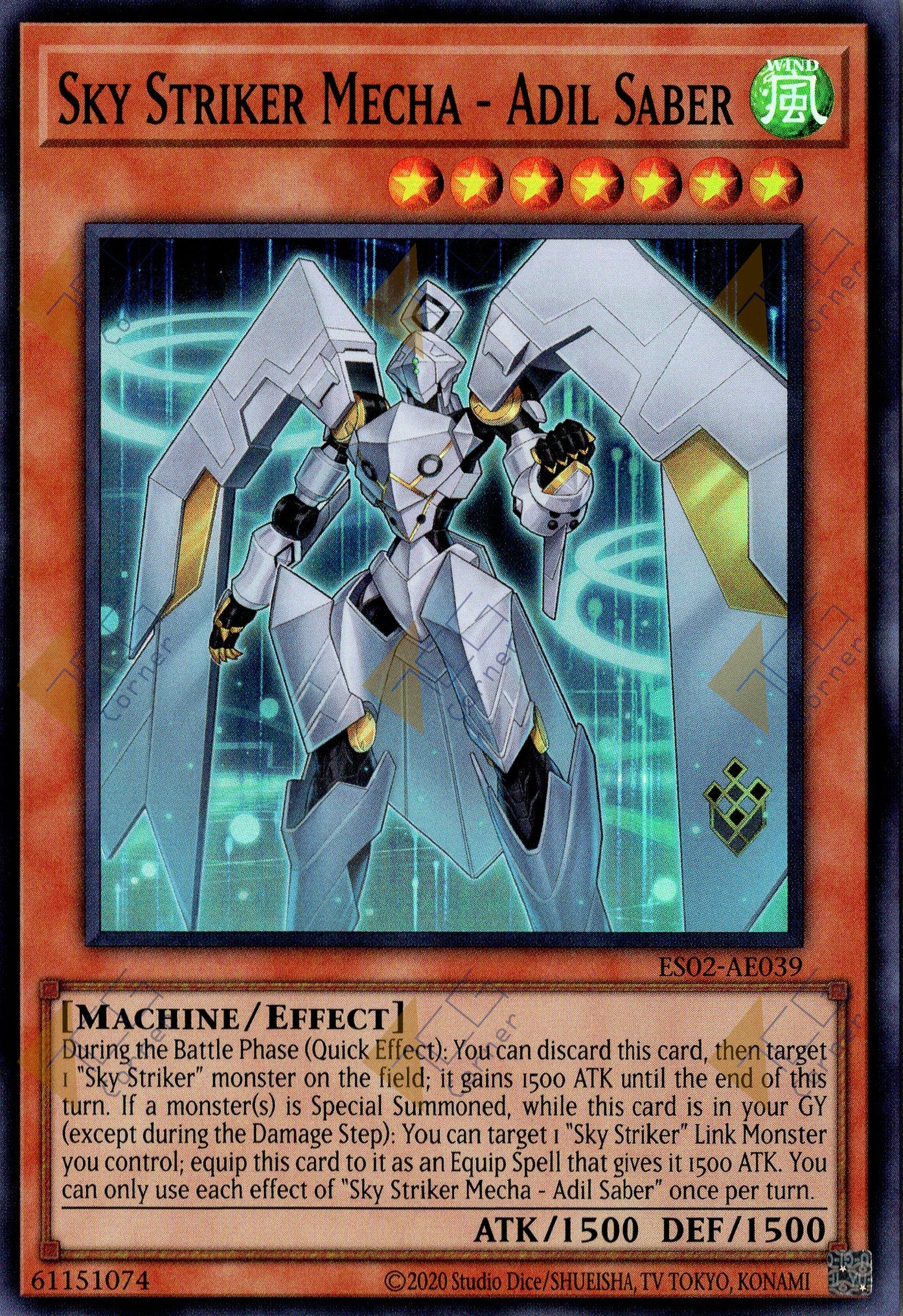 ES02-AE039 Sky Striker Mecha - Adil Saber (SR)