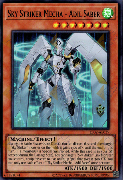 ES02-AE039 Sky Striker Mecha - Adil Saber (SR)