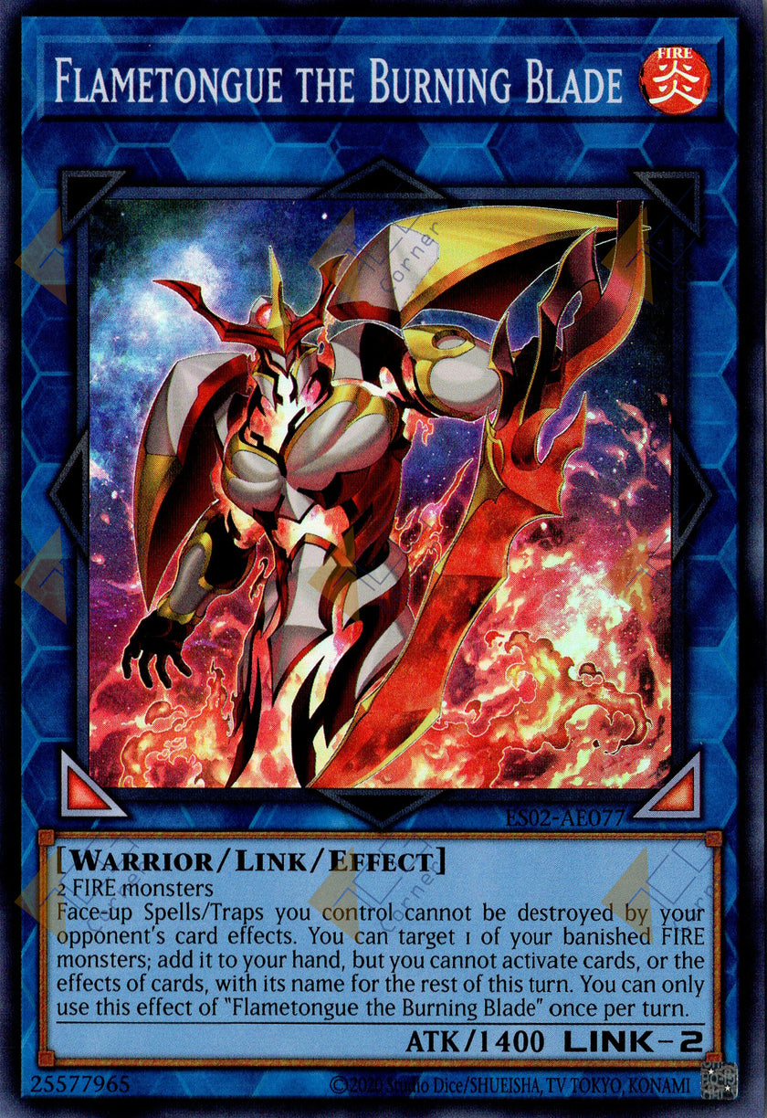 ES02-AE077 Flametongue the Burning Blade (SR)