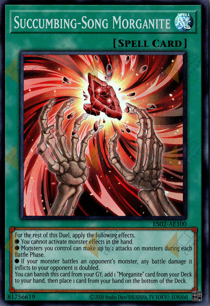 ES02-AE100 Succumbing-Song Morganite (SR)