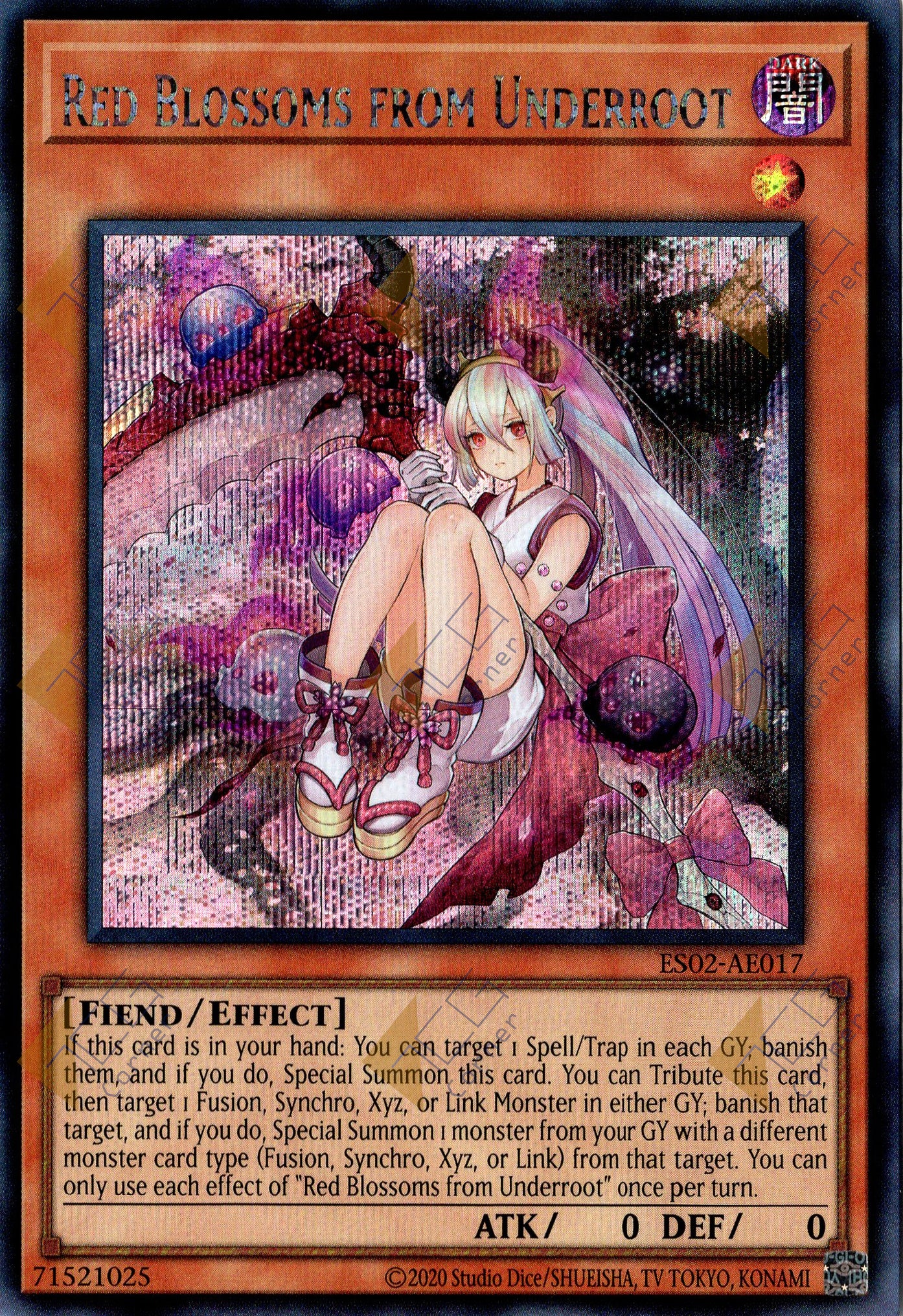 ES02-AE017 Red Blossoms from Underroot (SER)