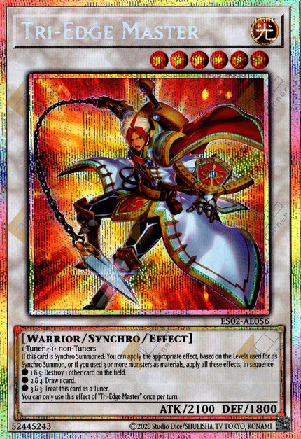 ES02-AE056 Tri-Edge Master (Prismatic Secret Rare)